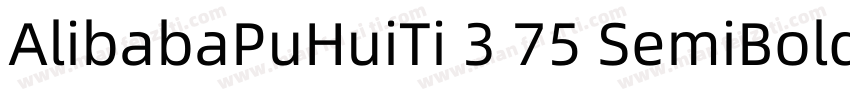 AlibabaPuHuiTi 3 75 SemiBold GBpc E字体转换